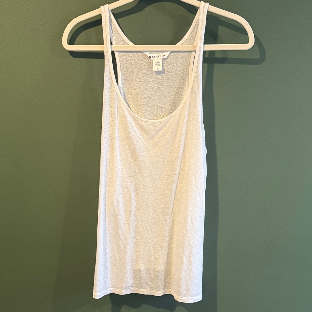 Athleta White Tank Top XL